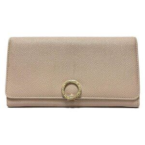 BVLGARI Bvlgari Bvlgari - Light Pink Leather Long Wallet